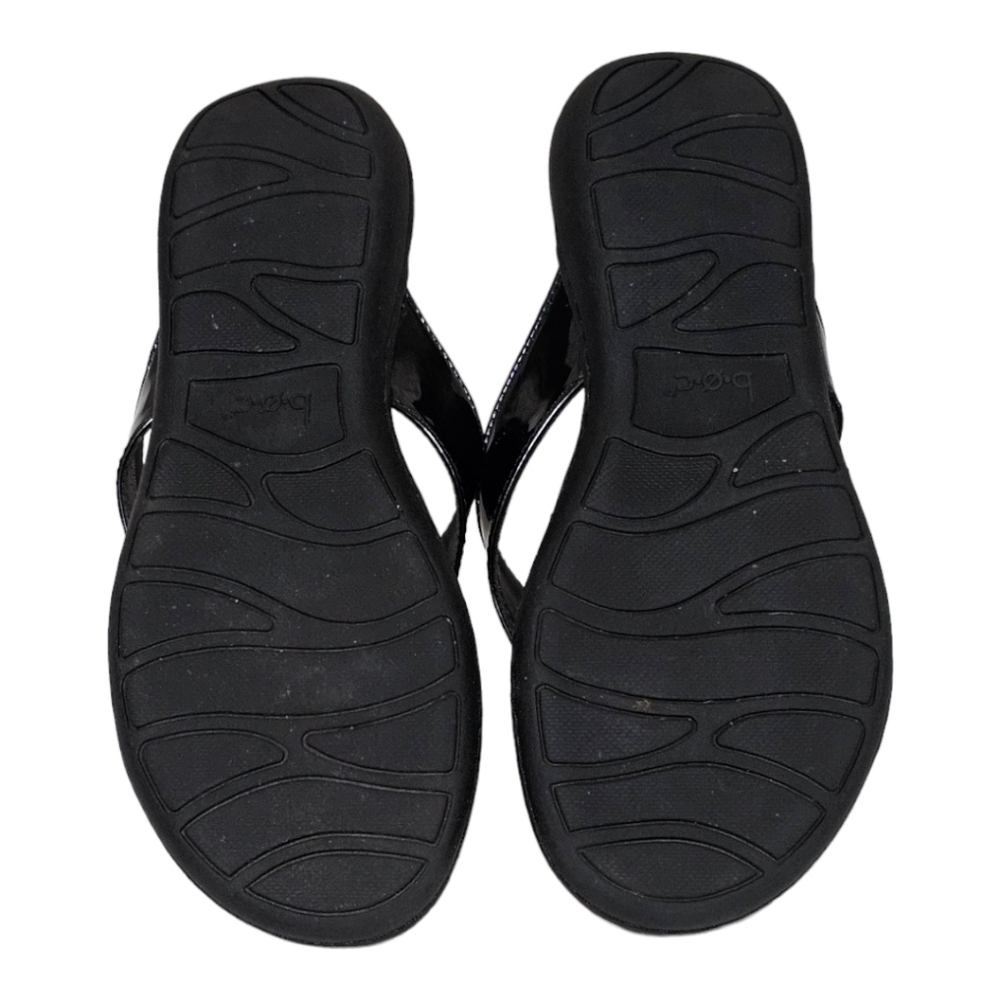 B.O.C by BORN Women's Black Patten Leather Sandals - Picture 3 of 3